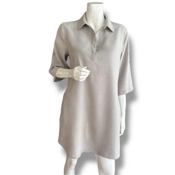Cloth & Stone Gray Rolled Sleeve Tunic Dress. Women’s Size Medium. - Picture 1 of 9